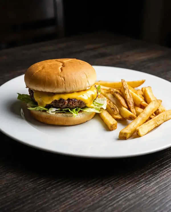 Foto de Comida com IA — exemplo gerado no Lumageni